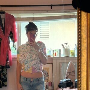 Free People Multicolor Crop Top